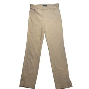Cynthia Rowley Mustard Yellow‎ Pinstripe Slim Trousers Womens Size 4 D2771